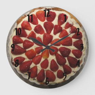 Strawberry Cream Pie Wall Clock