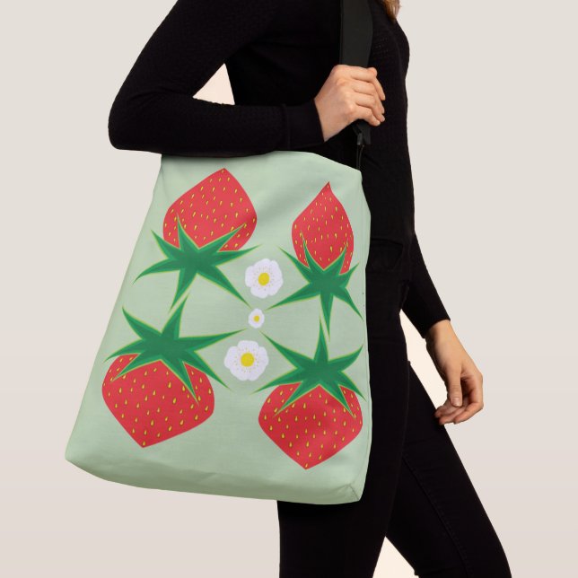Strawberry Crossbody Bag (2 Sizes) (Close Up)