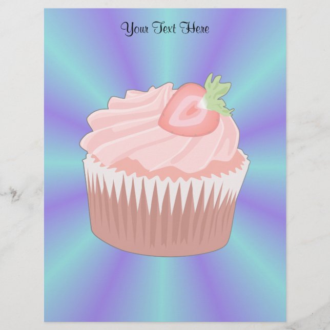 Strawberry Cupcake Letterhead (Front)
