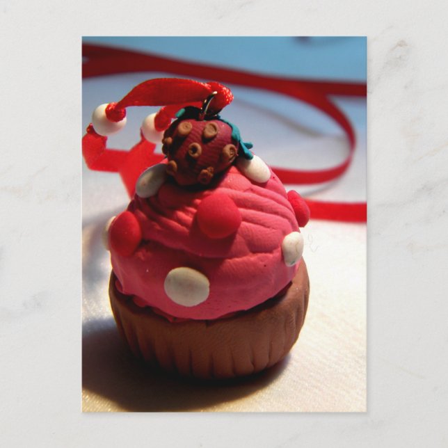 Strawberry Cupcake Postcard (Front)