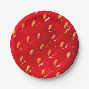 Strawberry Cute Fruit photography Sweet Dessert Paper Plate