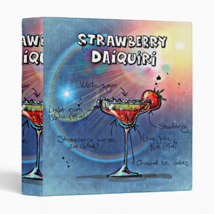 Strawberry Daiquiri (#10 of 12 Drink Recipe Sets)  Binder