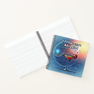Strawberry Daiquiri (#10 of 12 Drink Recipe Sets) Notebook