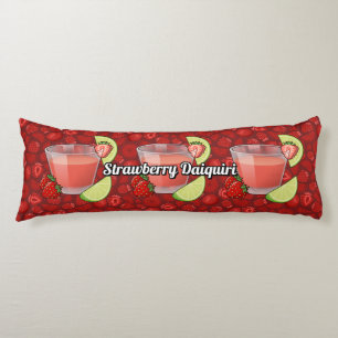 Strawberry Daiquiri Cocktail Body Pillow