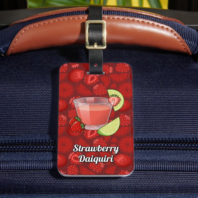 Strawberry Daiquiri Luggage Tag (Front Insitu 2)