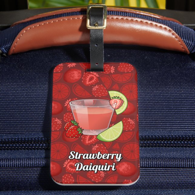 Strawberry Daiquiri Luggage Tag (Front Insitu 2)