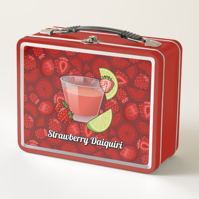 Strawberry Daiquiri Metal Lunch Box (Front)
