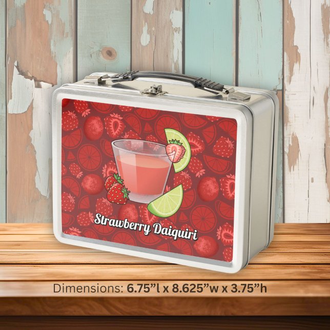 Strawberry Daiquiri Metal Lunch Box (Creator Uploaded)