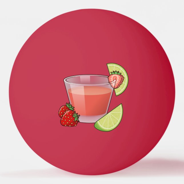 Strawberry Daiquiri Ping-Pong Ball (Front)