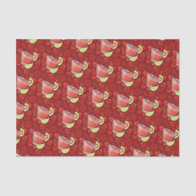 Strawberry Daiquiri Tissue Paper (Front)