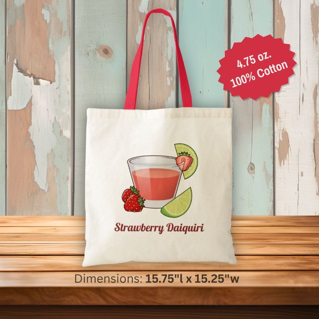 Strawberry Daiquiri Tote Bag (Creator Uploaded)