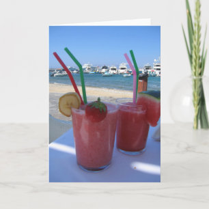 Strawberry Daiquiris, Mykonos, Greece - Card