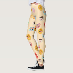 Strawberry Day Fun Fruit Pattern Design  Leggings