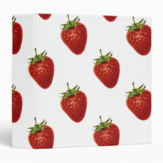 Strawberry Delight Office Binder Folder