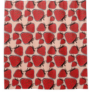 Strawberry Delight: Vintage Pattern Charm.