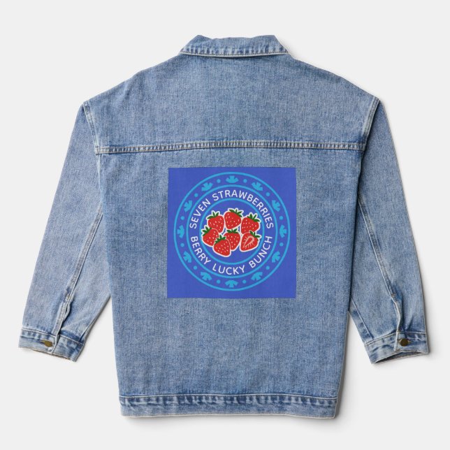 strawberry denim jacket (Back)