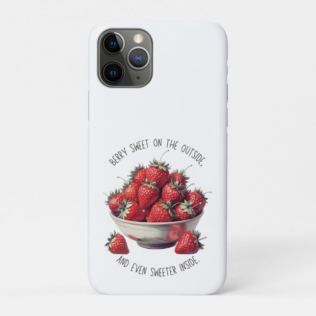 Strawberry Design - Berry Sweeter Inside  Case-Mate iPhone Case (Back)