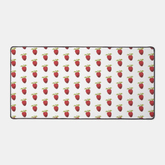 Strawberry Design Pattern Desk Mat