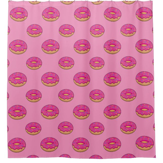 Strawberry Doughnut with Sprinkles Cartoon (Front)