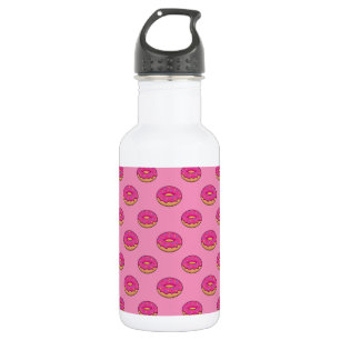 Strawberry Doughnut with Sprinkles Cartoon 532 Ml Water Bottle