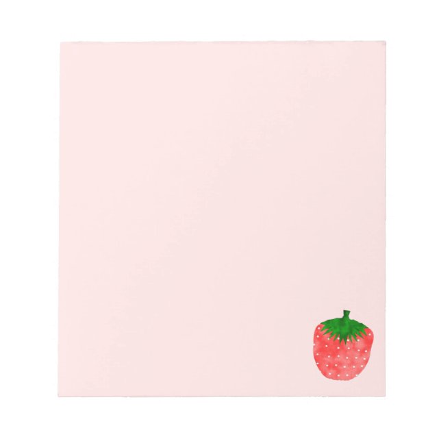 Strawberry Drawing Notepad (Front)
