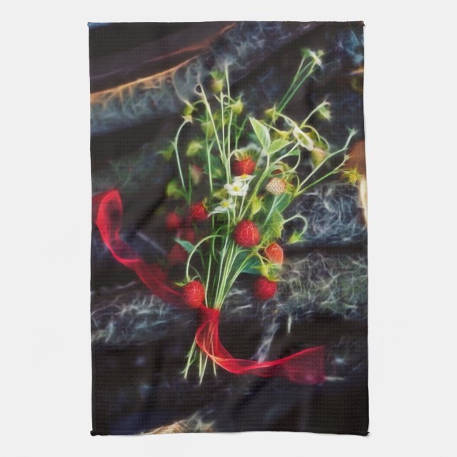 Strawberry Dreams Kitchen Towel (Vertical)