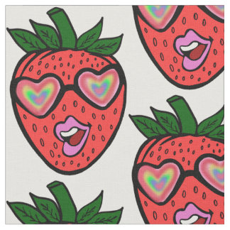 strawberry  fabric