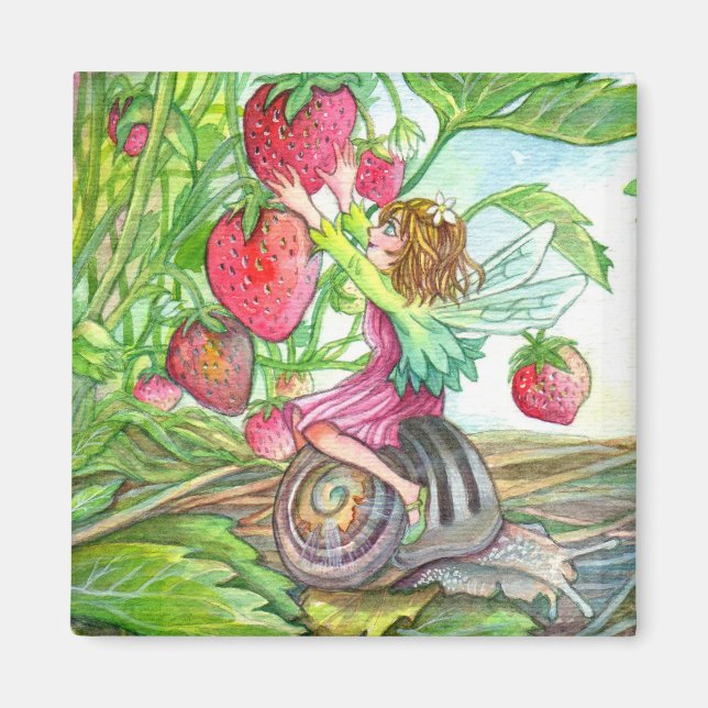 Strawberry Fairy Magnet (Front)
