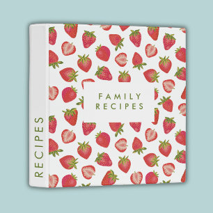 Strawberry family recipes binder