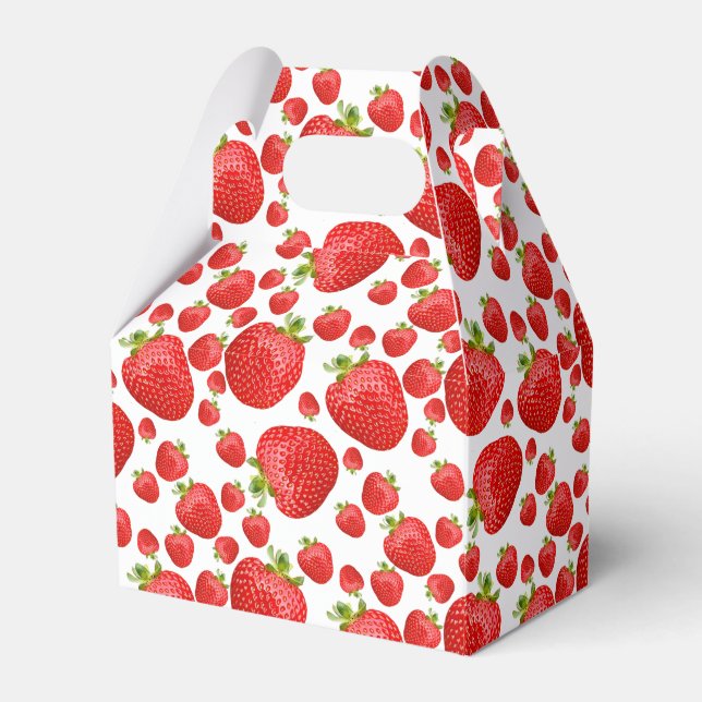 strawberry Favor Box (Front Side)