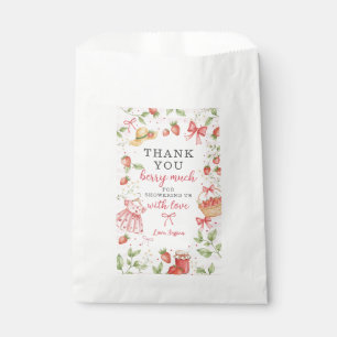 Strawberry Favour Tags Baby Shower Berry Much Swee Bag