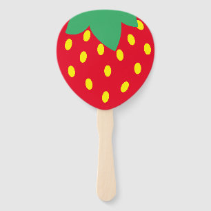 Strawberry Favours Hand Fan