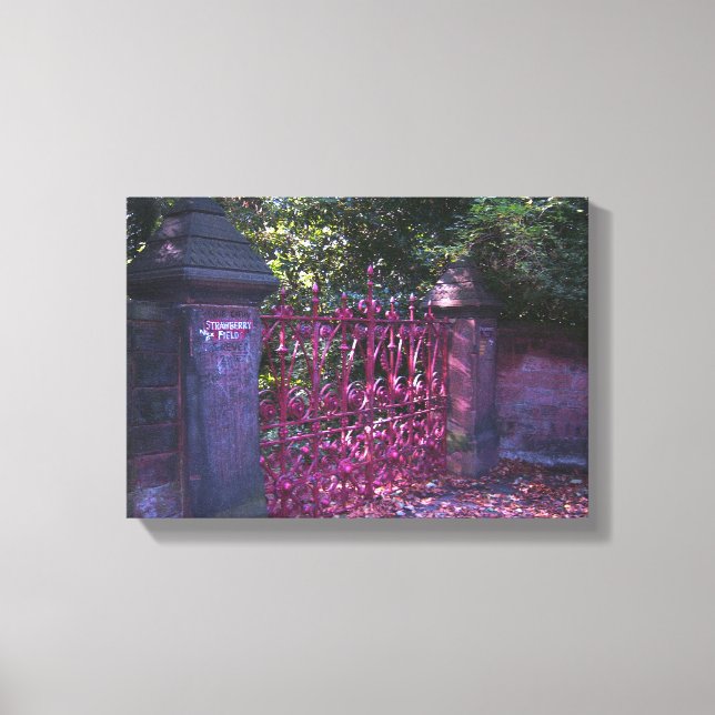 Strawberry Field Gates Canvas Print (Front)