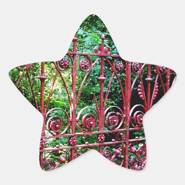 Strawberry Field Gates, Liverpool UK Star Sticker (Front)
