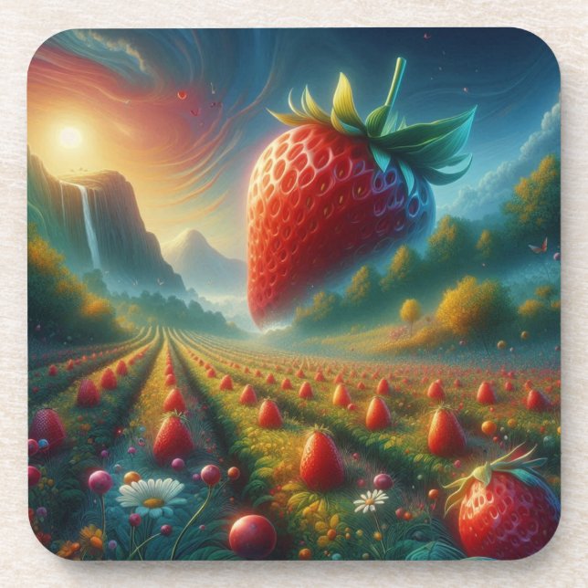 Strawberry Field of Dreams Coaster (Front)