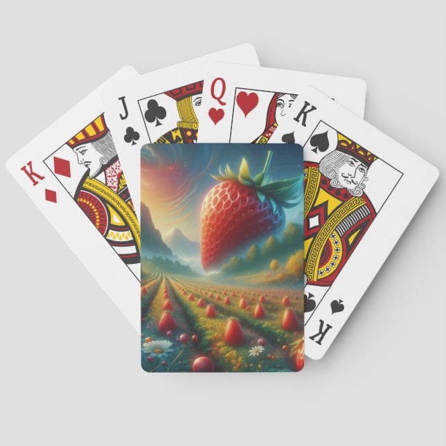 Strawberry Field of Dreams Playing Cards (Back)