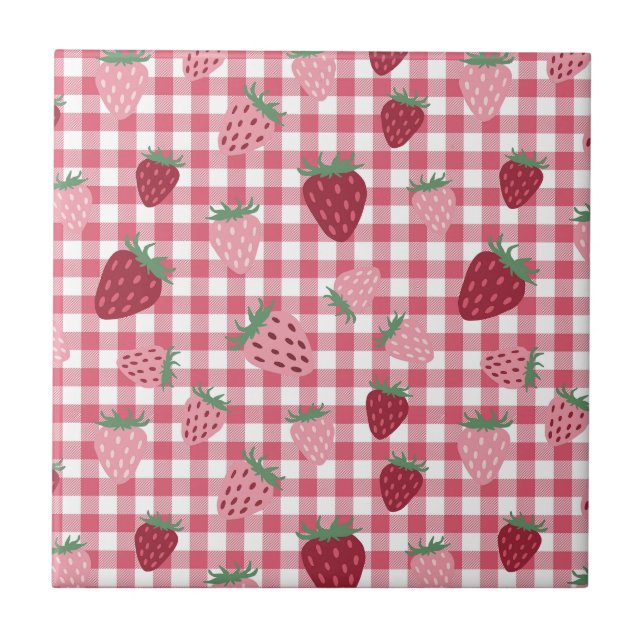 Strawberry Field Pattern Tile (Front)