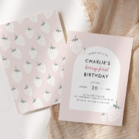 Strawberry Fields Berry First Birthday | Girl