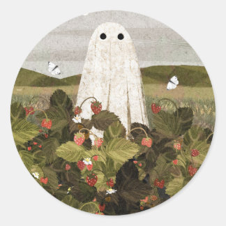 Strawberry Fields Classic Round Sticker