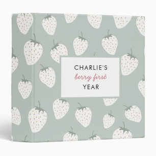 Strawberry Fields First Year Memory Photo Album 3 Binder