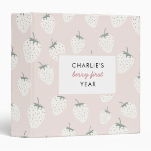 Strawberry Fields First Year Memory Photo Album Binder