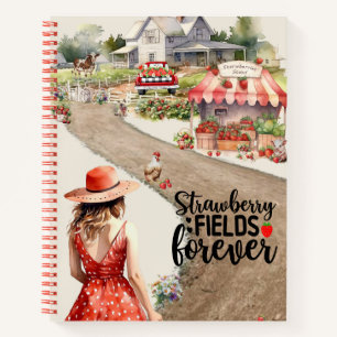 Strawberry Fields Forever Spiral Notebook