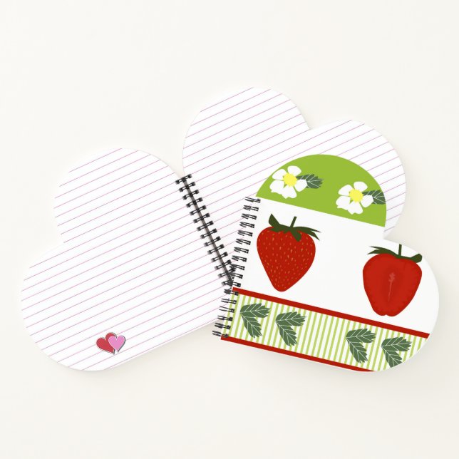 Strawberry Fields - Kitchen Decor Notebook (Inside)