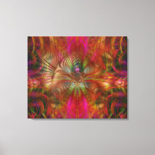 Strawberry Fields Psychedelic Abstract Canvas Print