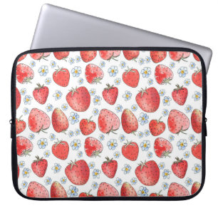 Strawberry Fields: Summer Freshness Laptop Sleeve