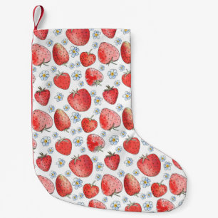 Strawberry Fields: Summer Freshness Small Christmas Stocking