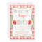 Strawberry First Birthday Invitation Summer Party