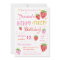 Strawberry First Birthday Party Berry Watercolor