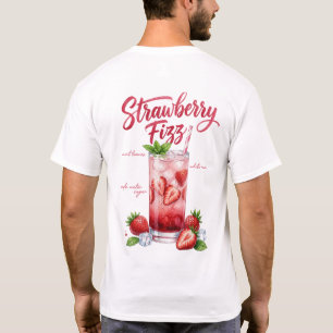 Strawberry Fizz Cocktail Shirt   Strawberry Drink 