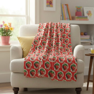 Strawberry Fleece Blanket
